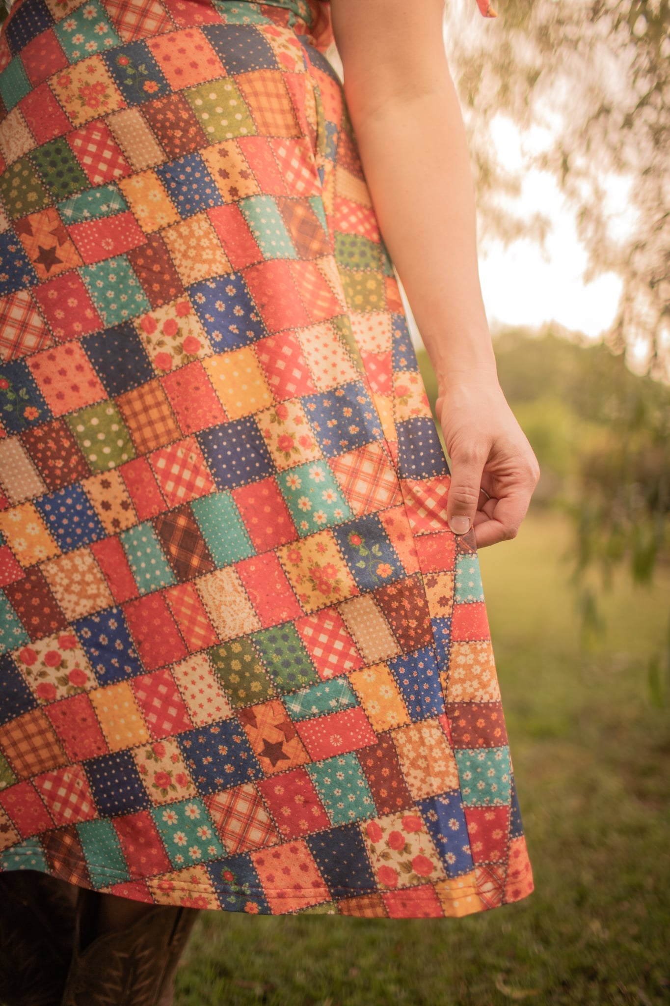 June Pre-Order Country Charm Patchwork Cotton Twirl Dress