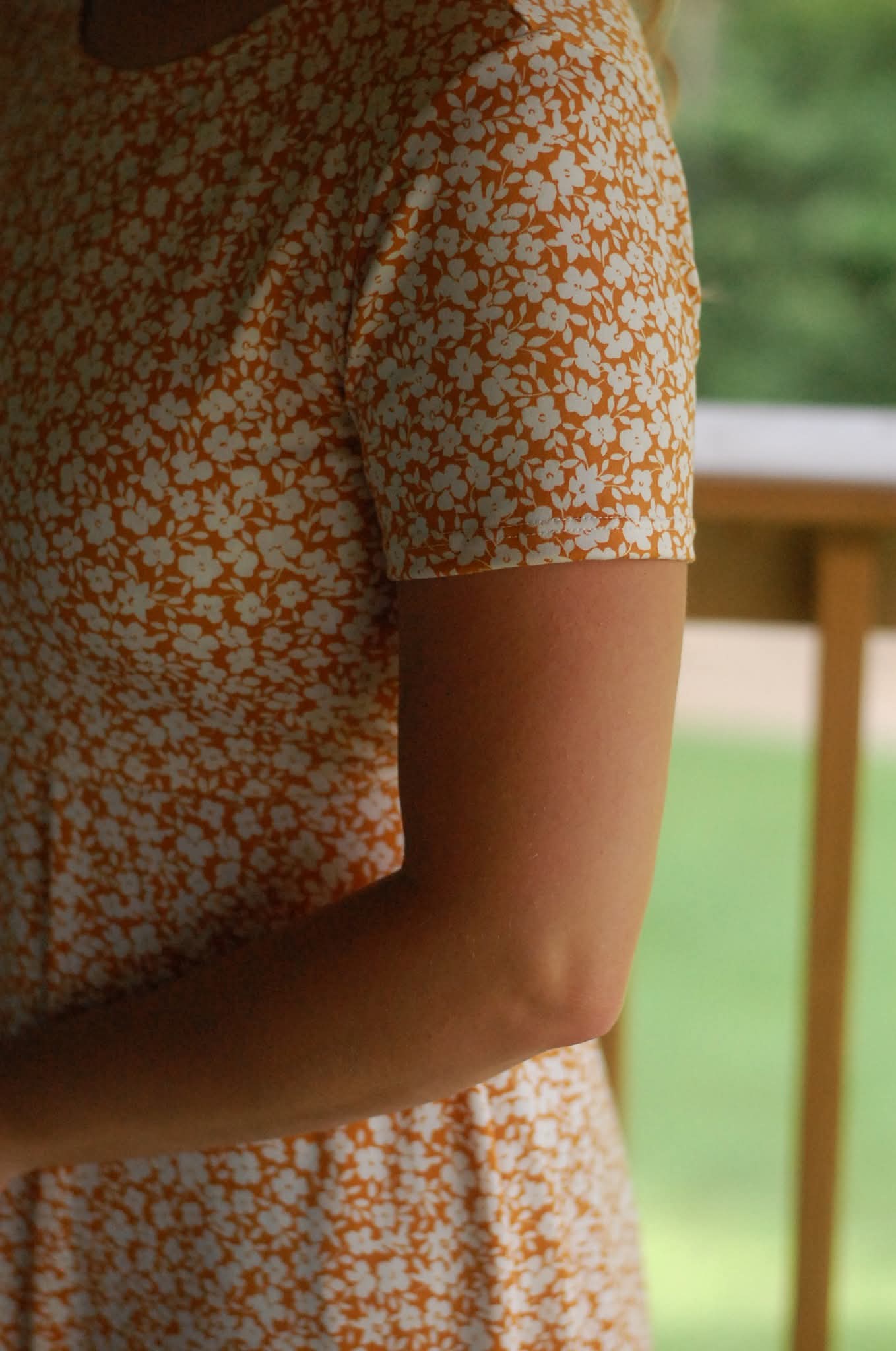 "Summer Blossom" Round Neck Twirl Nursing Friendly Dress