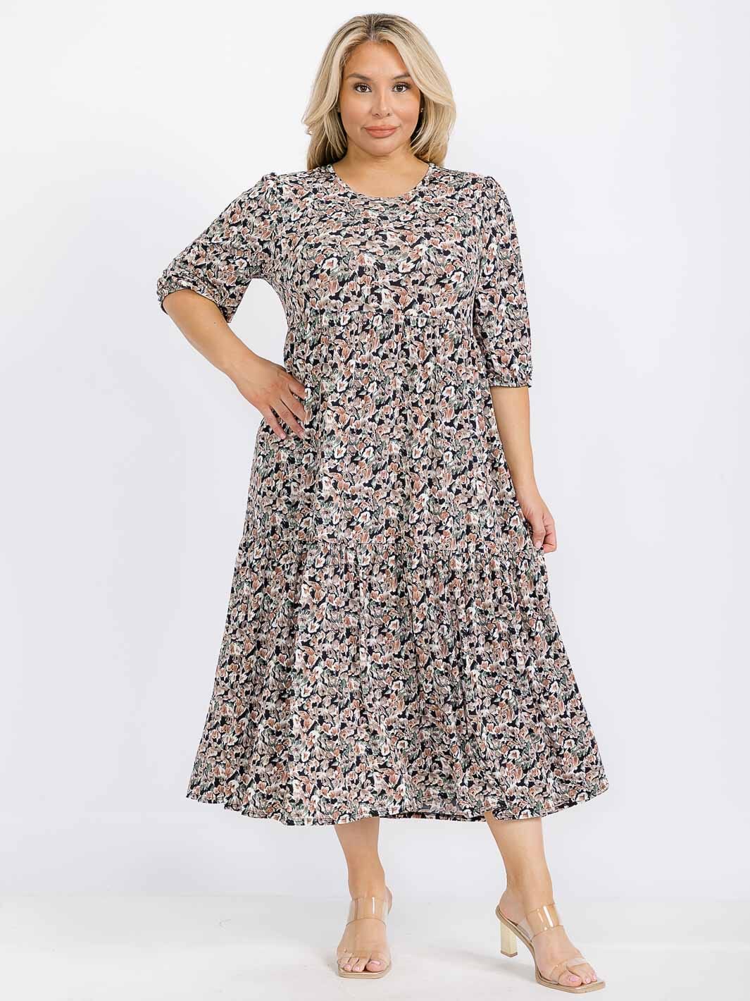 Plus Size Floral Maxi Dress