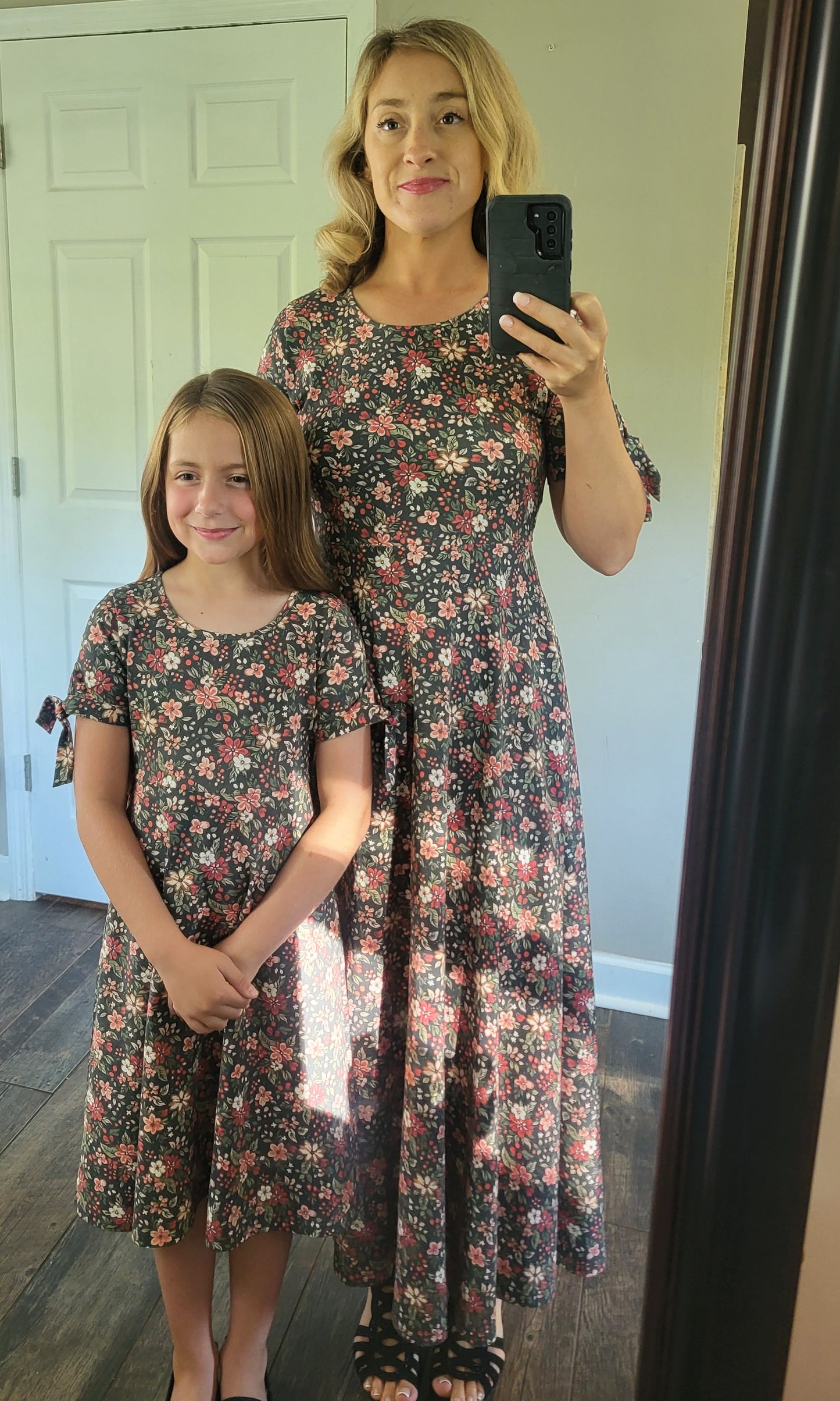 Pre-Order Merry Blooms Cotton Maxi Twirl Dress