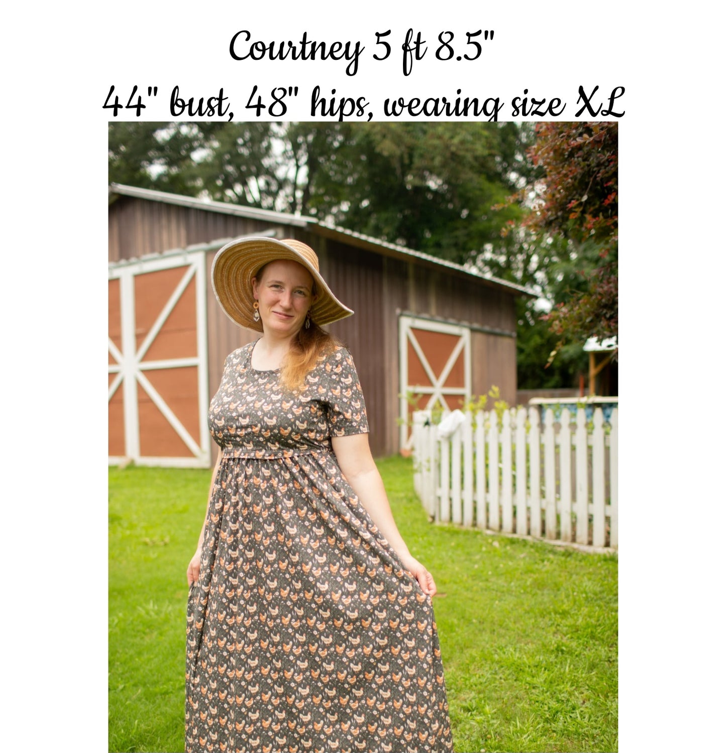 Pre-order "Farmyard Bevy" Cotton Maxi Dress