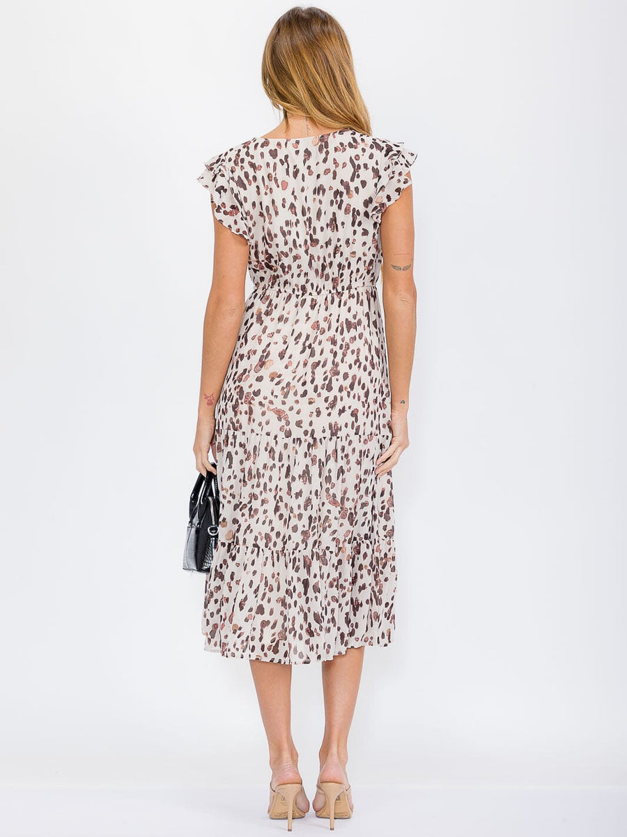 Animal Print Midi Dress