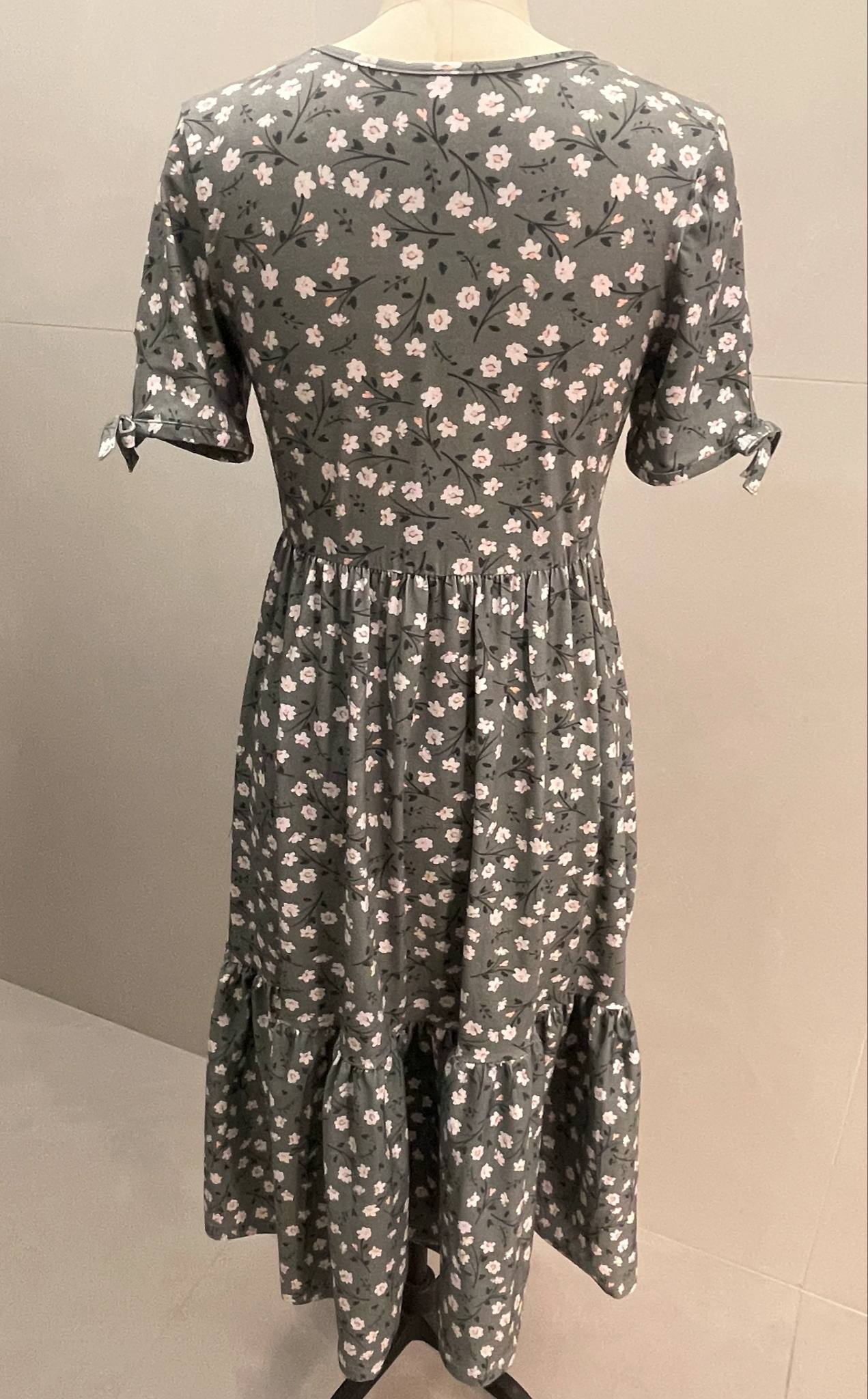 Pre-Order Cotton Daisy Blooms Tiered Midi Dress