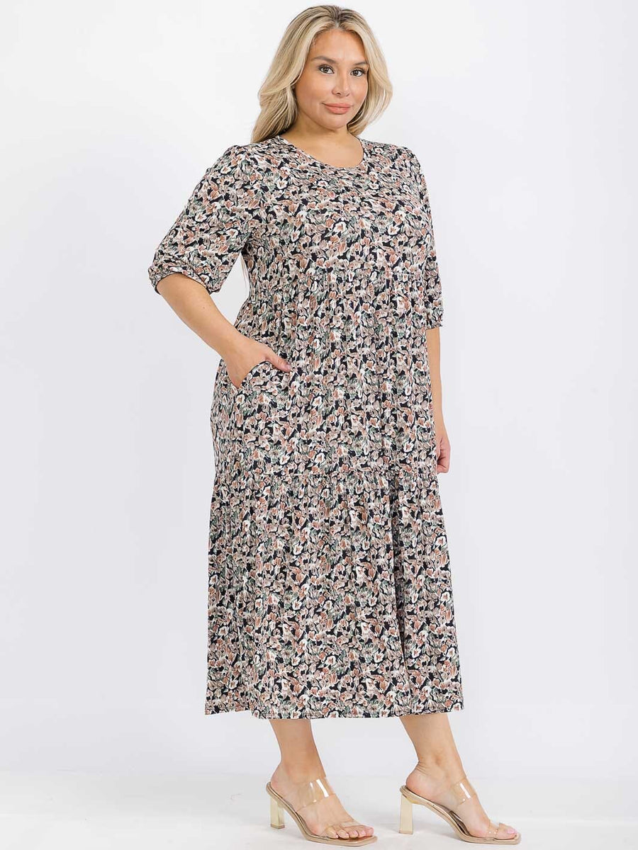 Plus Size Floral Maxi Dress