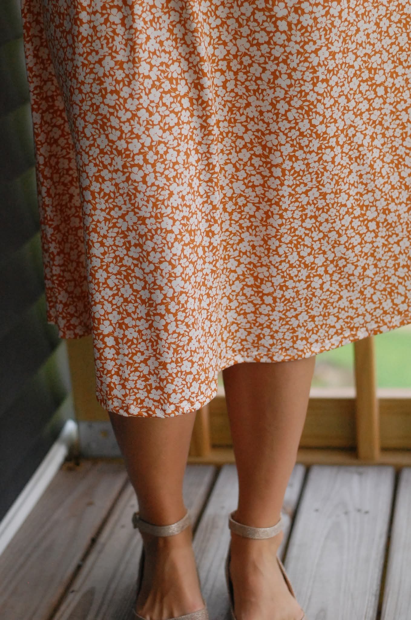 "Summer Blossom" Round Neck Twirl Nursing Friendly Dress