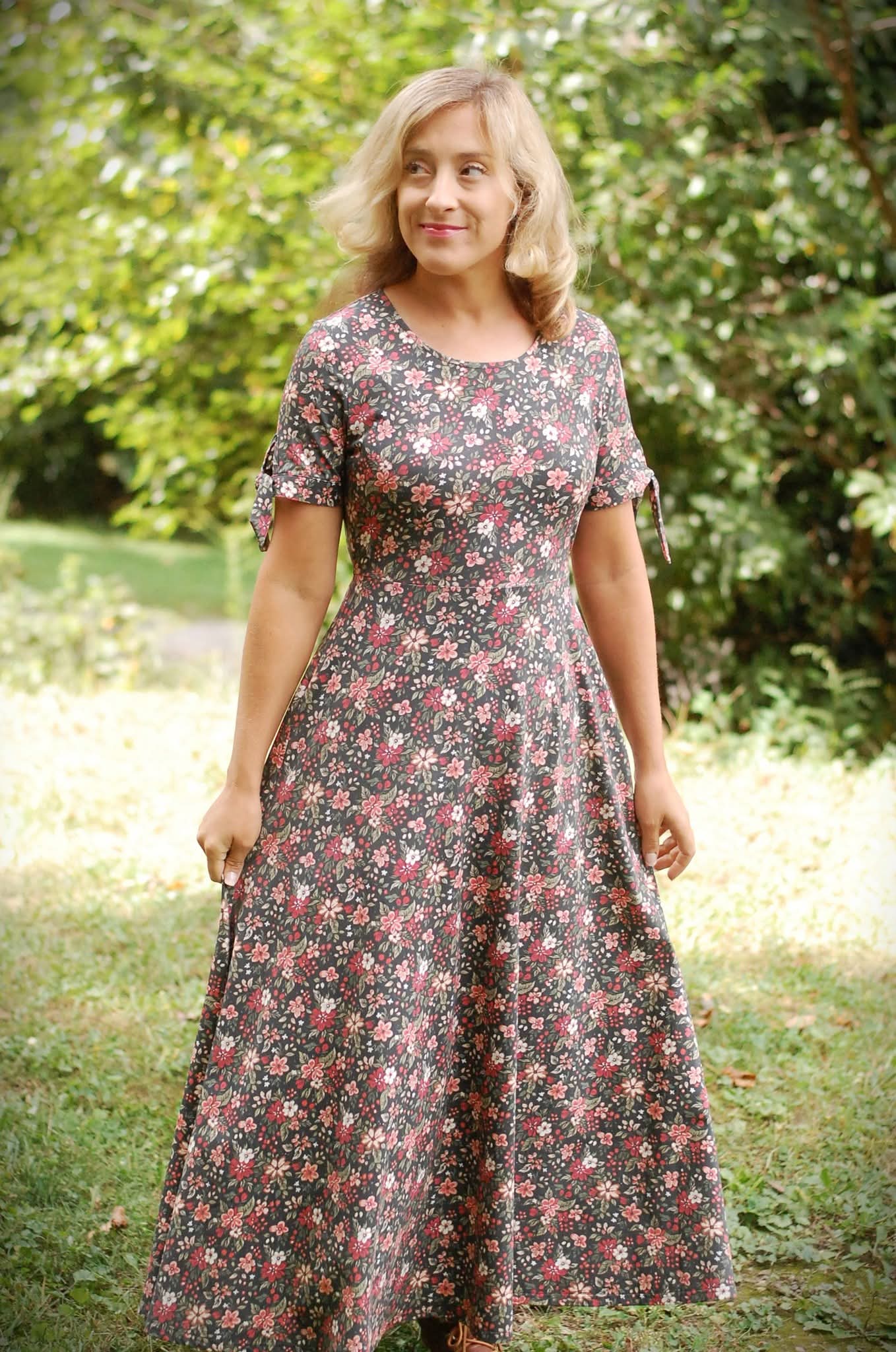 Pre-Order Merry Blooms Cotton Maxi Twirl Dress