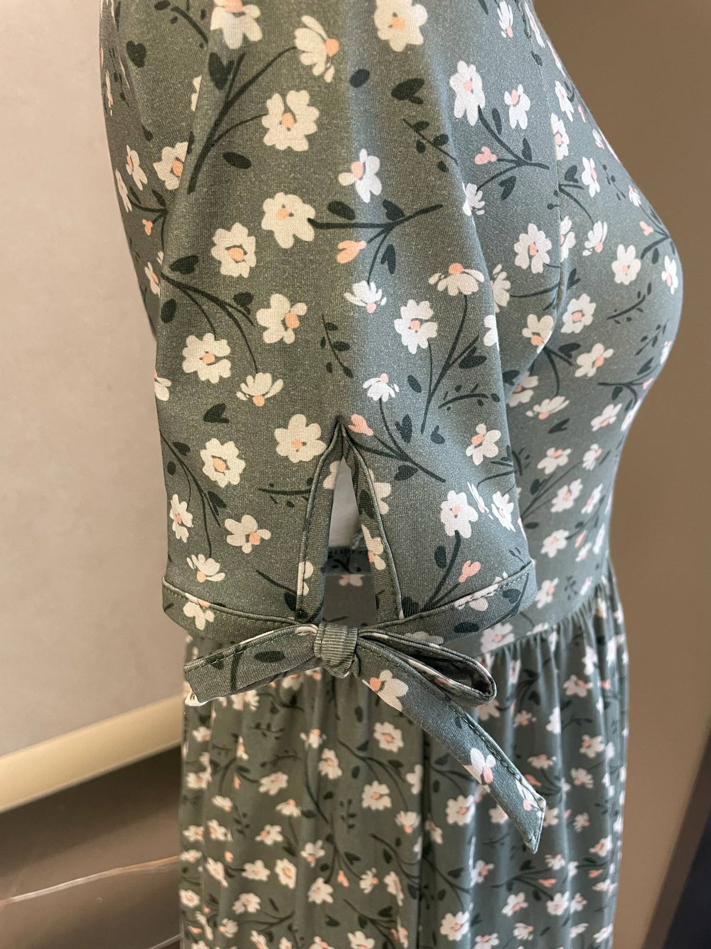 Pre-Order Cotton Daisy Blooms Tiered Midi Dress