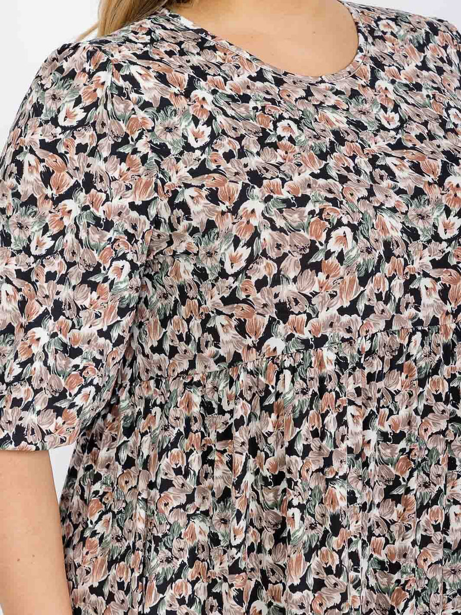 Plus Size Floral Maxi Dress