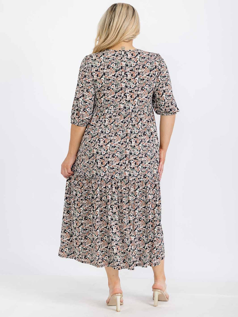 Plus Size Floral Maxi Dress