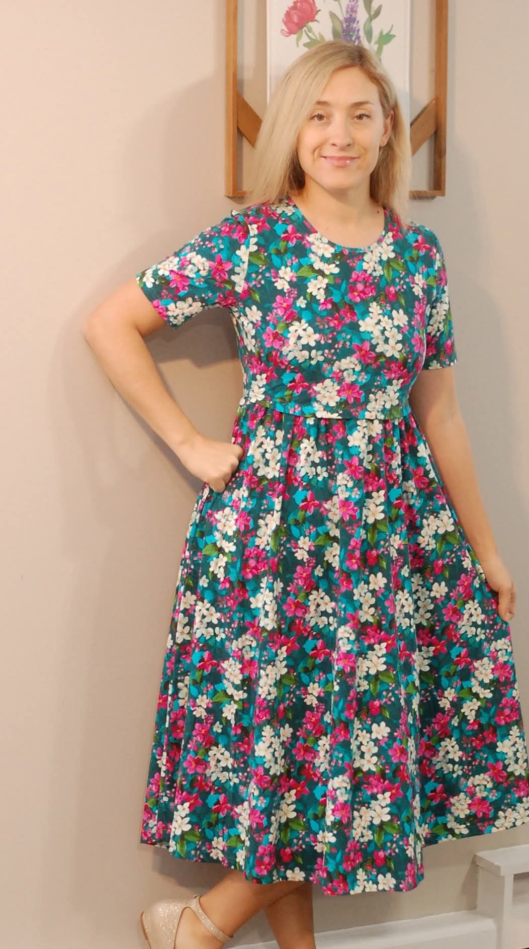 Spring Blooms Cotton Dress