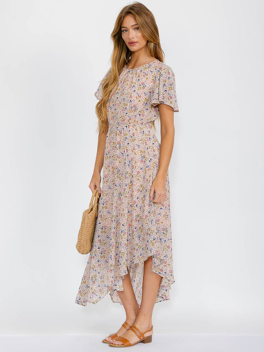 High Low Floral Dress