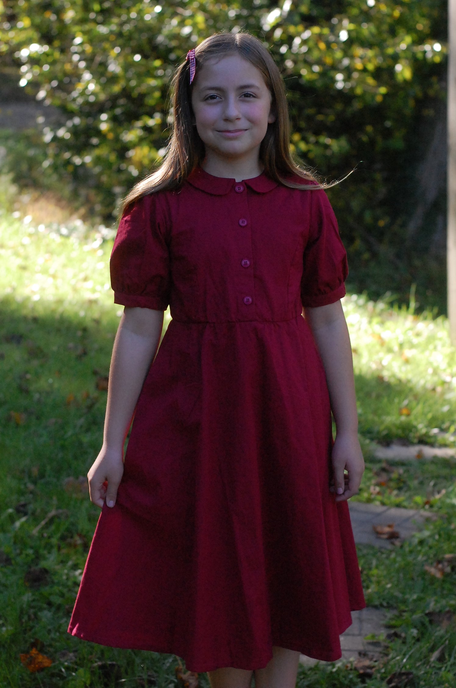 Pre-order Girls Linen/Cotton Blend Dress