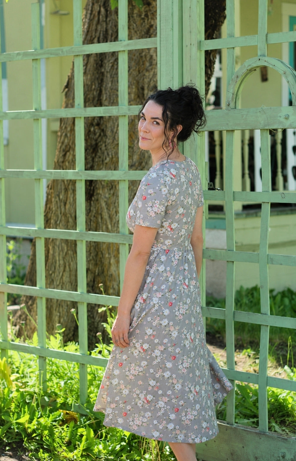 Pre-order "Delightful Daisy"  Cotton Homestead Midi Dress
