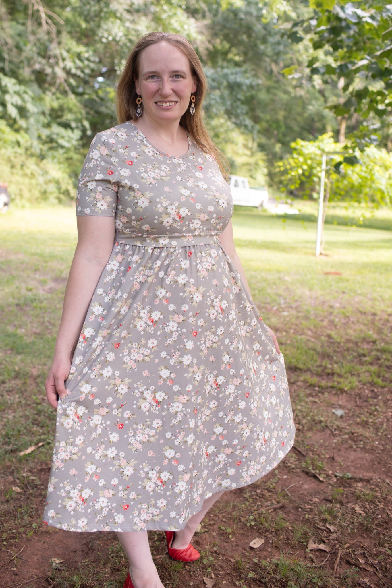 Pre-order "Delightful Daisy"  Cotton Homestead Midi Dress