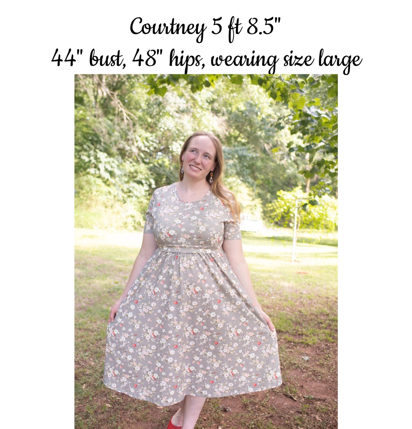 Pre-order "Delightful Daisy"  Cotton Homestead Midi Dress
