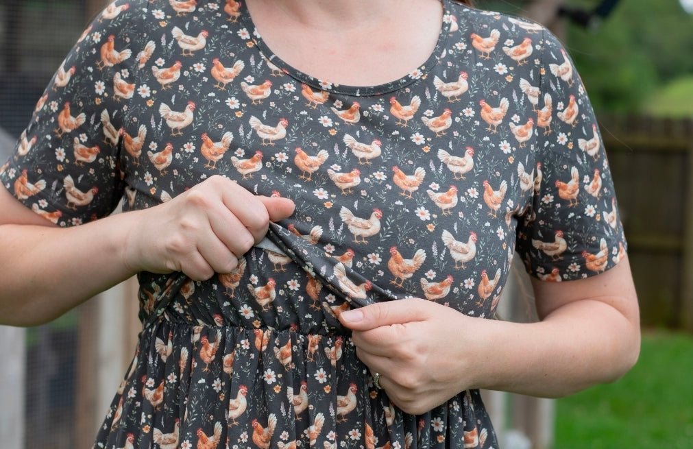 Pre-order "Farmyard Bevy" Cotton Maxi Dress