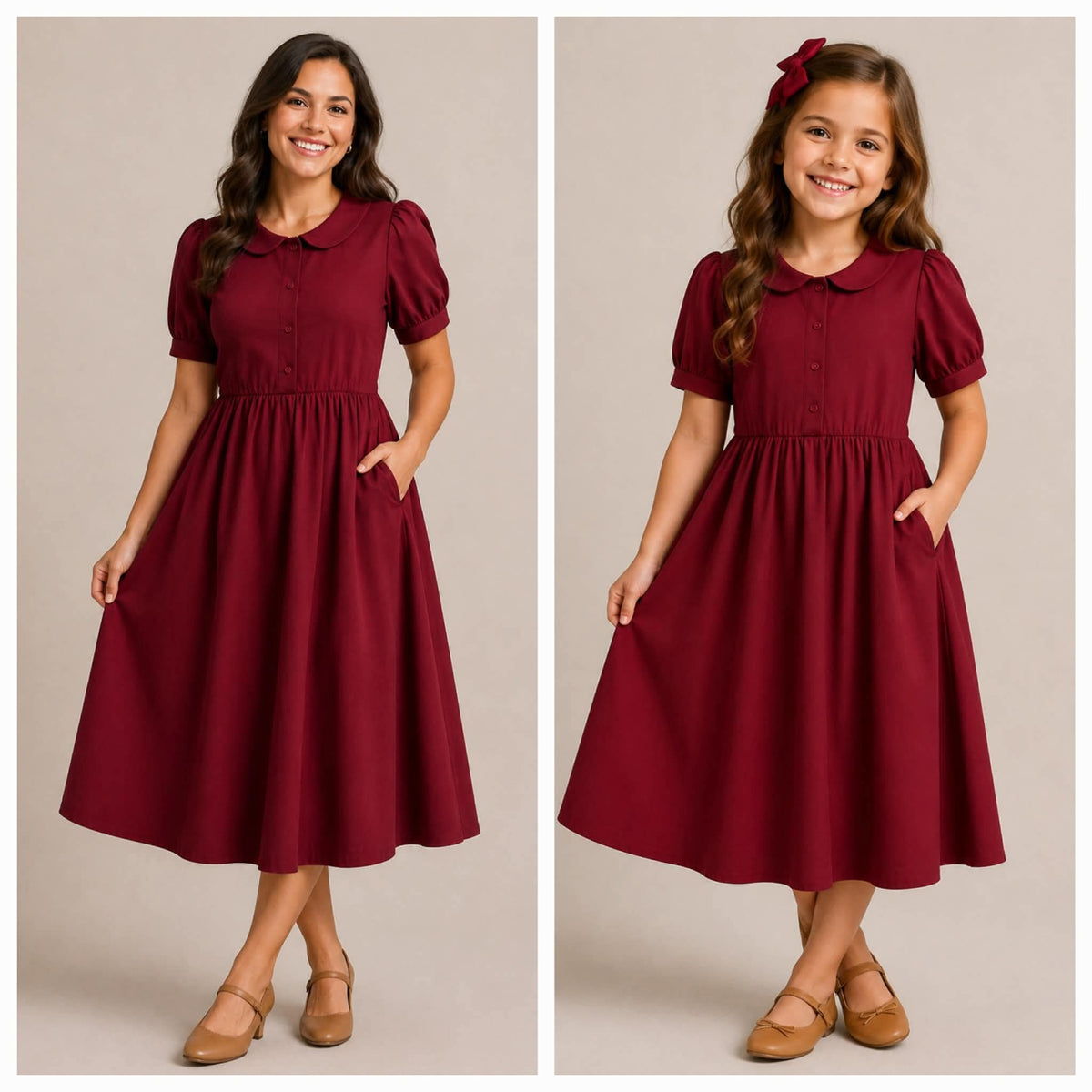 Pre-order Girls Linen/Cotton Blend Dress