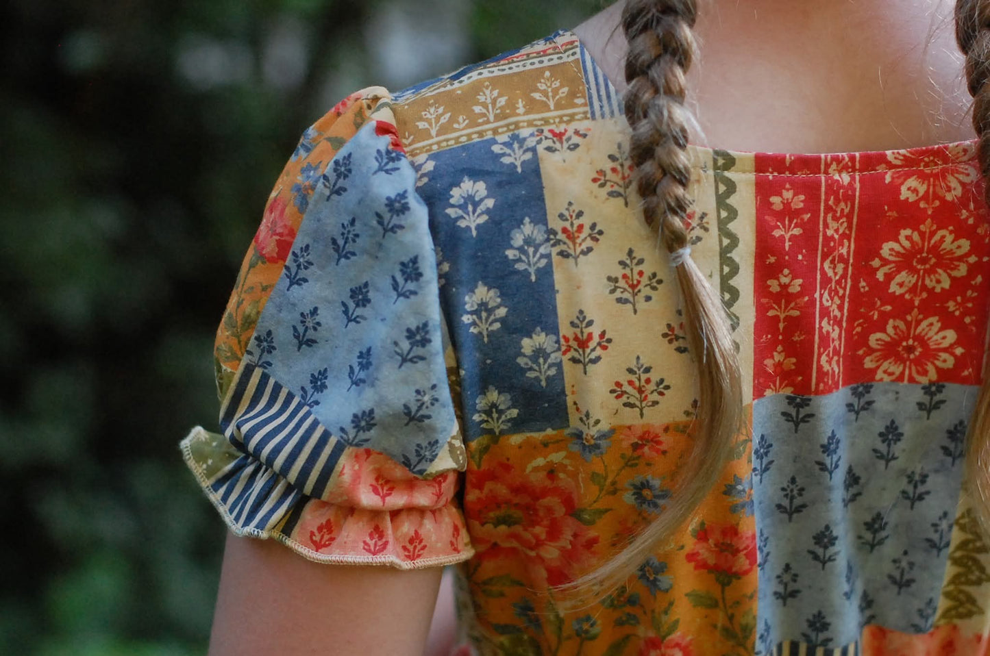 Pre-order Girls "Heritage Patchwork"  Cotton Tiered Dress