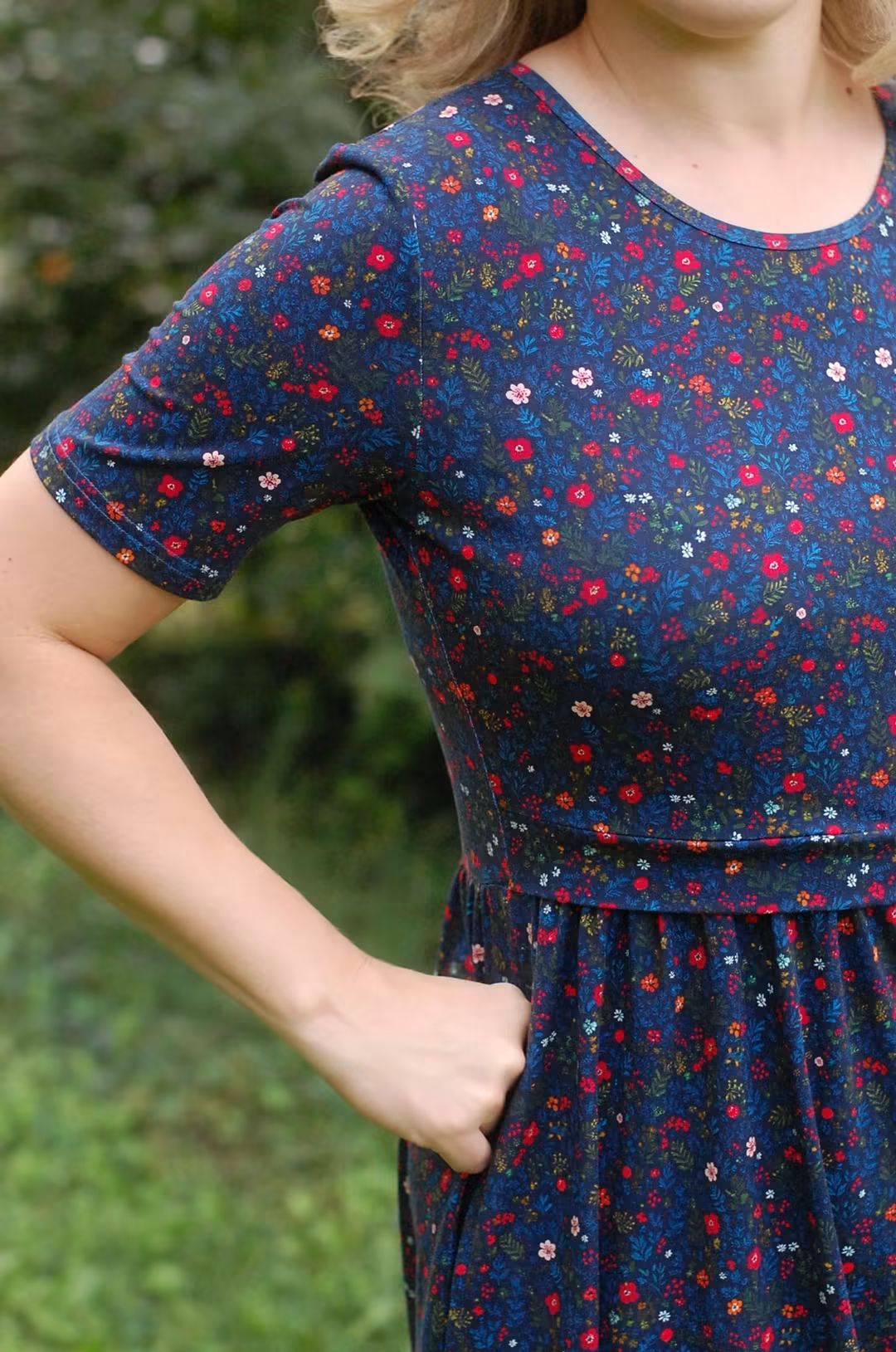 Pre-Order "Merry Meadows"  Cotton Midi Dress
