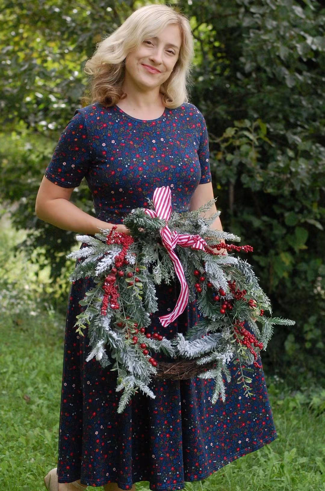Pre-Order "Merry Meadows"  Cotton Midi Dress