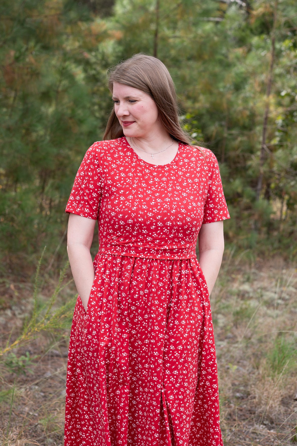 Pre-Order "Ruby"  Cotton Midi Dress