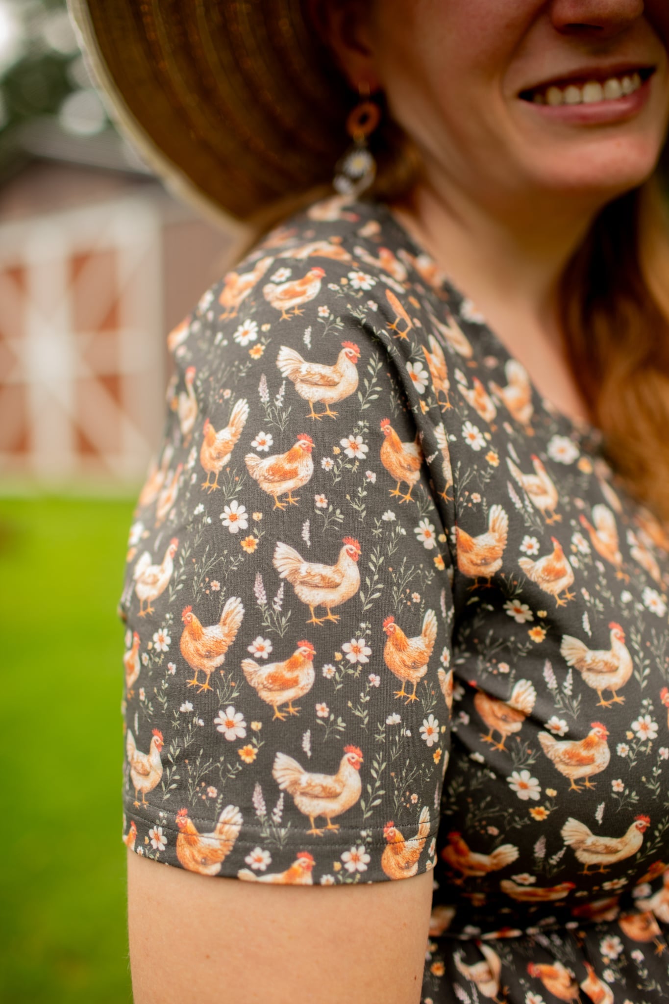 Pre-order "Farmyard Bevy" Cotton Maxi Dress
