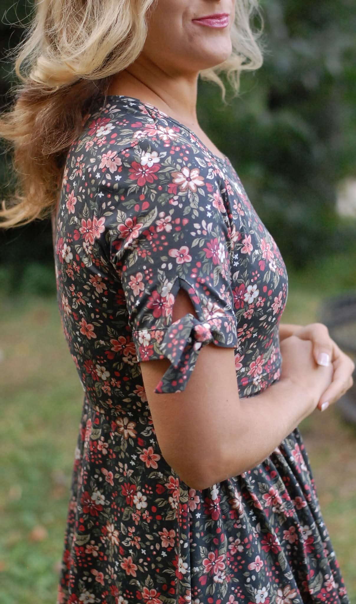 Pre-Order Merry Blooms Cotton Nursing Friendly Maxi Dress