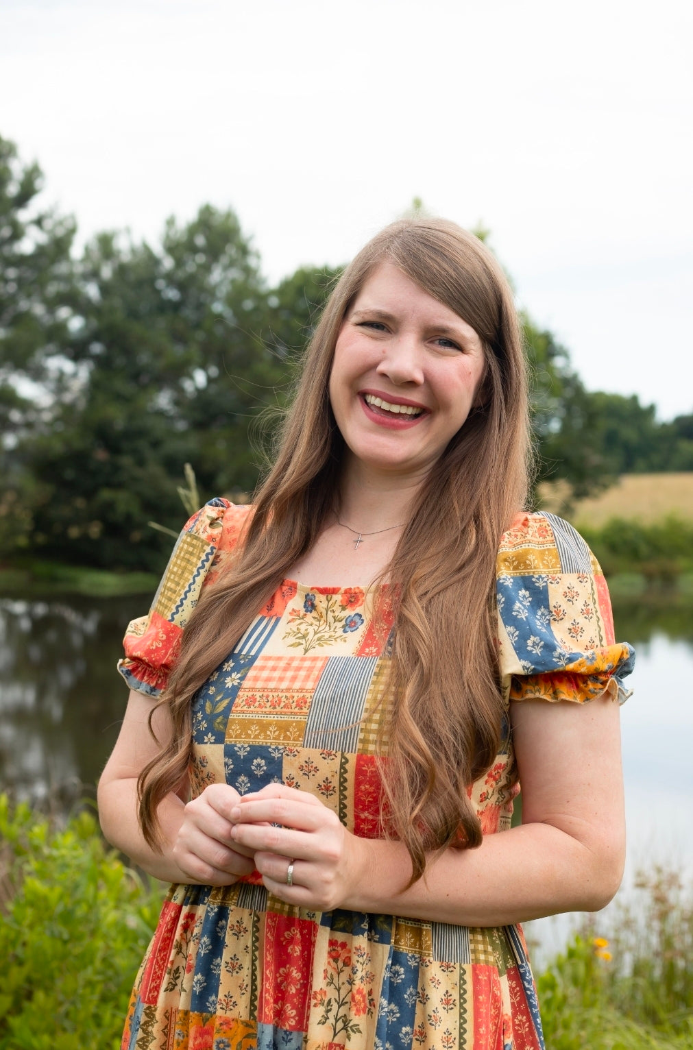 Pre-Order "Heritage Patchwork"  Cotton 50-inch Dress