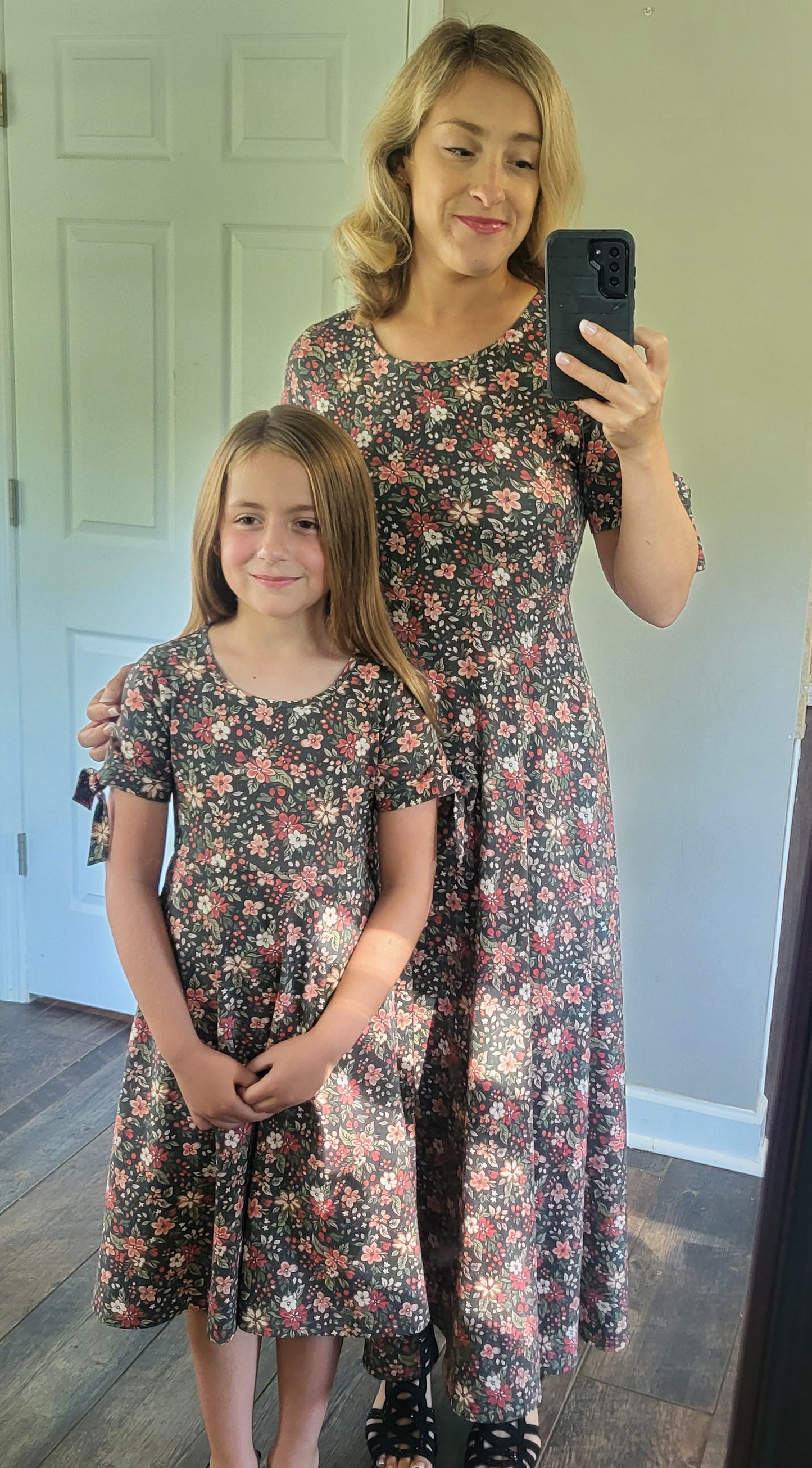 Pre-Order Merry Blooms Cotton Maxi Twirl Dress