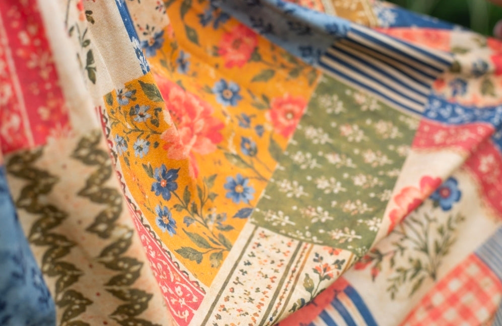 Pre-Order "Heritage Patchwork"  Cotton 50-inch Dress