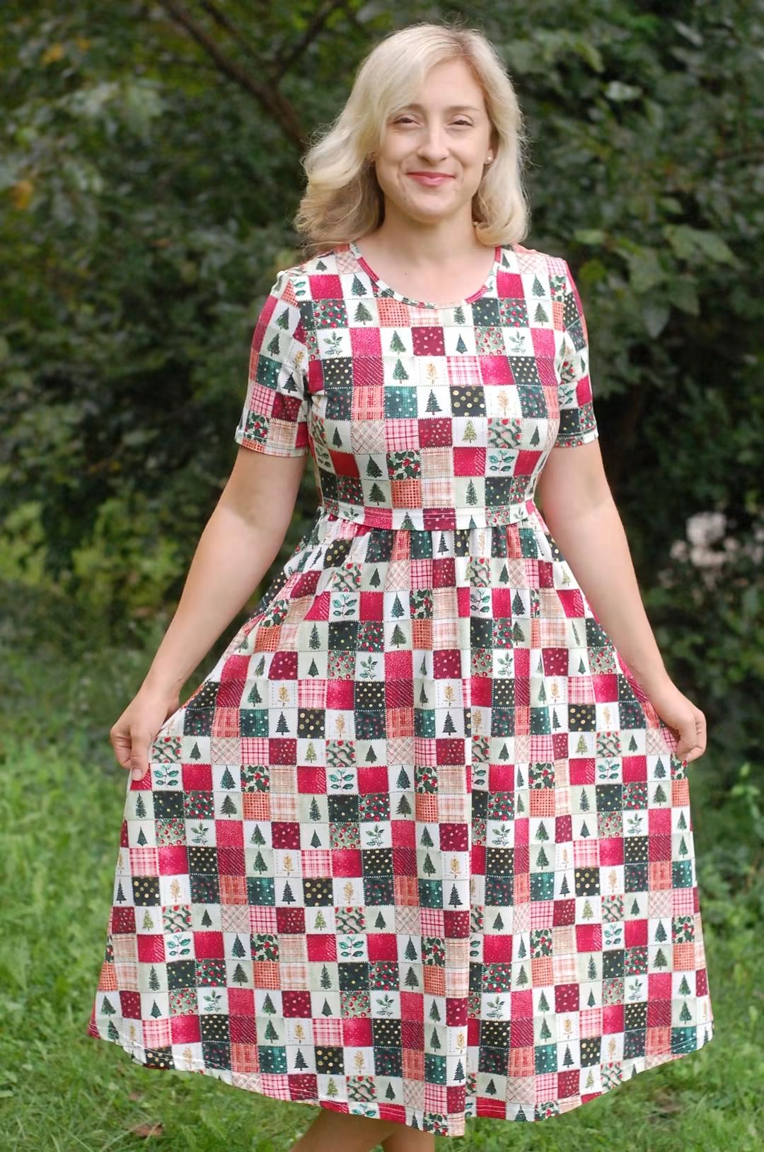 Pre-Order "Holiday Cheer"  Cotton Midi Dress