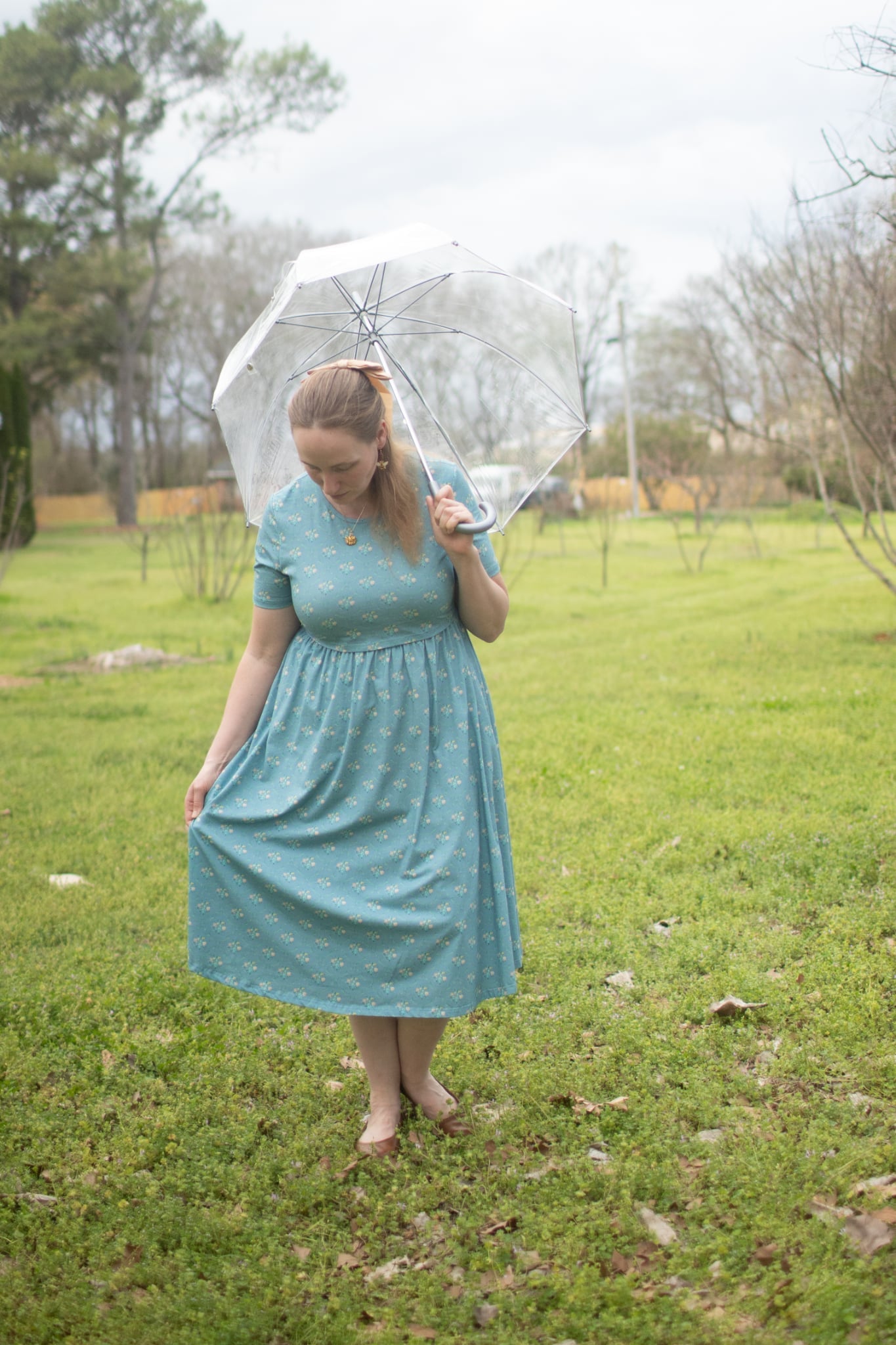 Vintage Blooms Cotton Dress