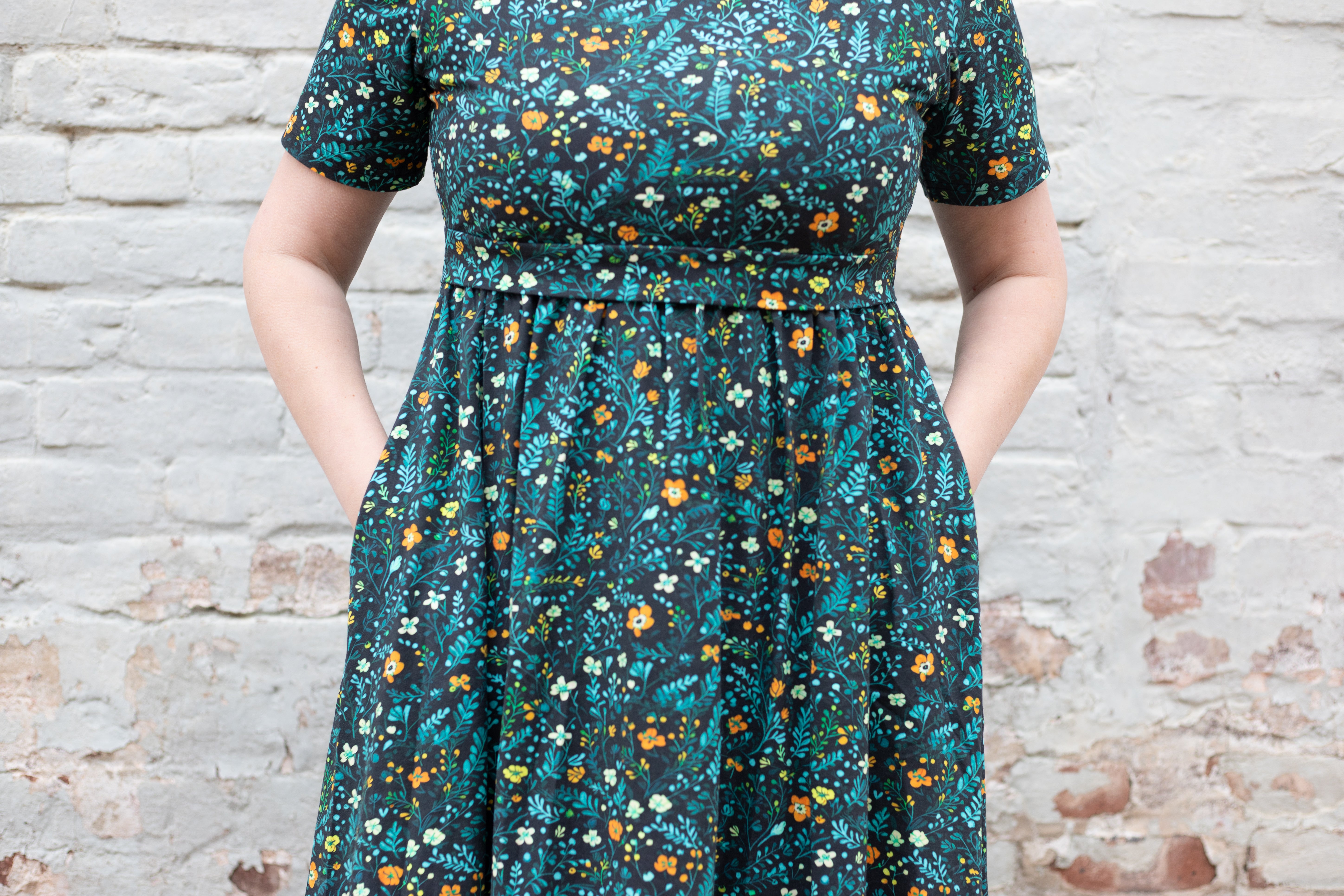 Cotton Fernwood Floral Homestead Nursing Friendly Dress