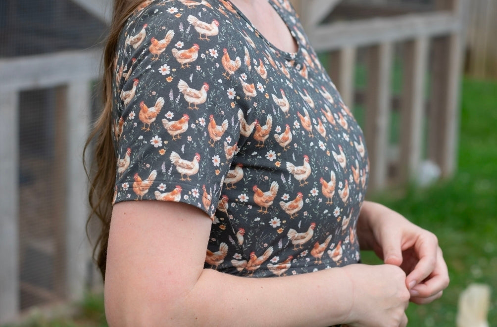 Pre-order "Farmyard Bevy" Cotton Maxi Dress