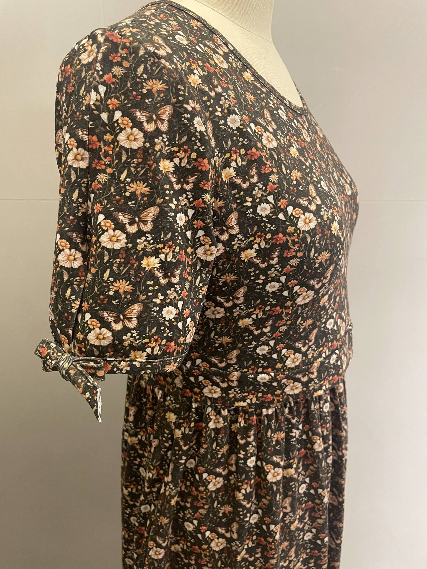 Pre-Order Butterfly Garden Tiered Midi Dress