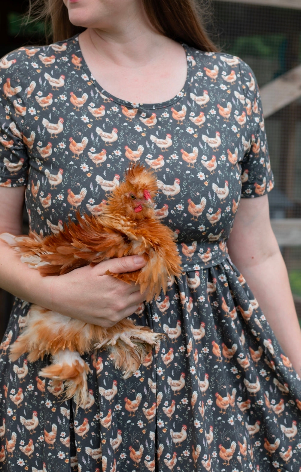 Pre-order "Farmyard Bevy" Cotton Maxi Dress