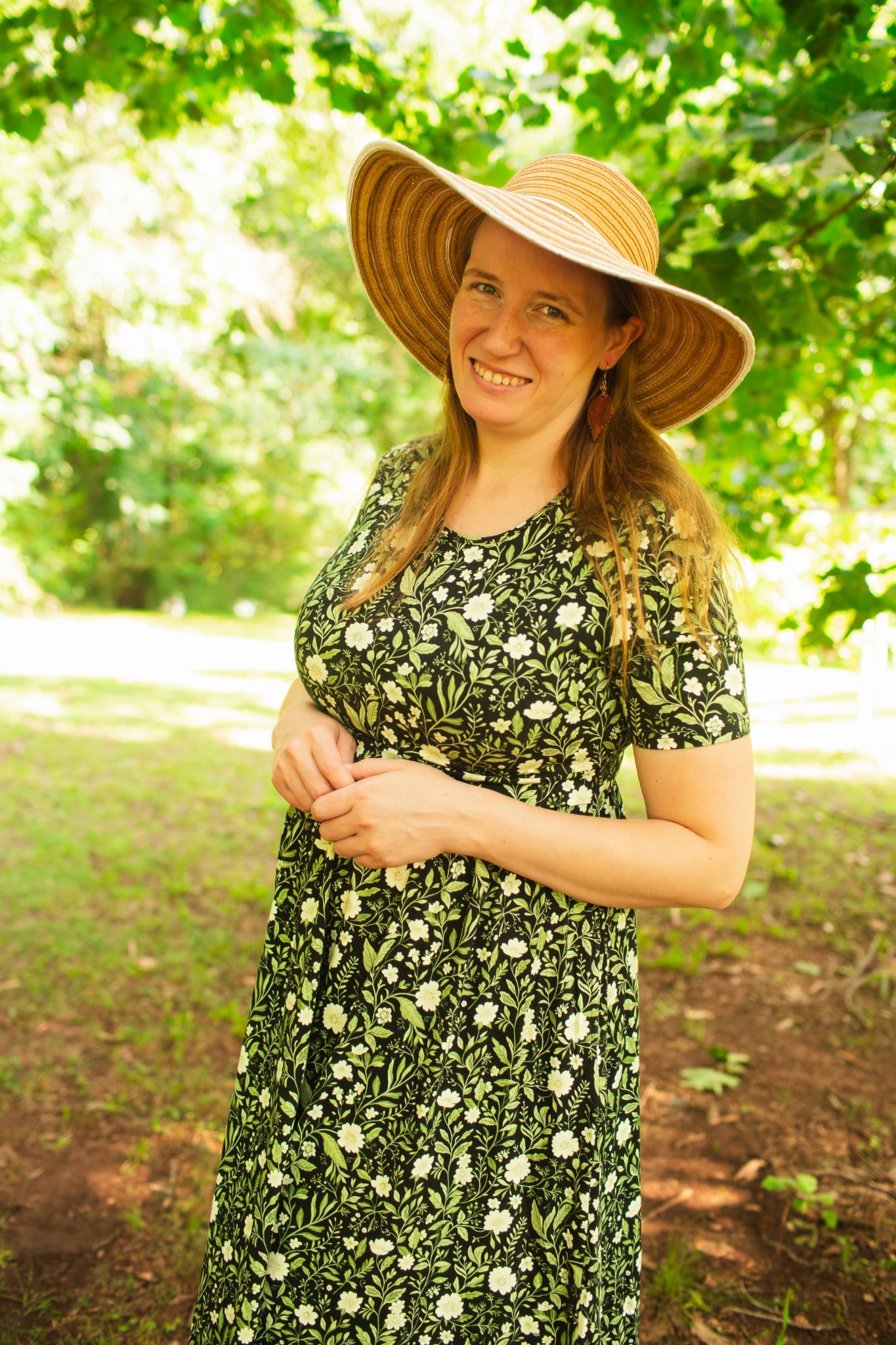 Pre-order "Blossoming Ivy" Cotton Homestead Midi Dress