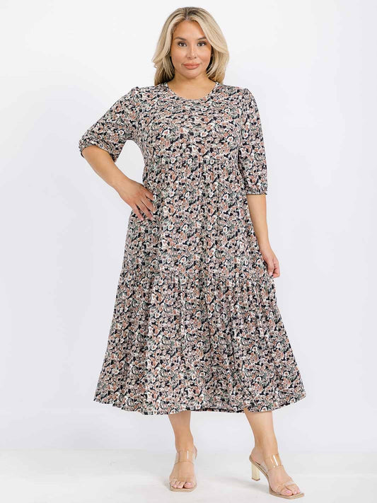 Plus Size Floral Maxi Dress