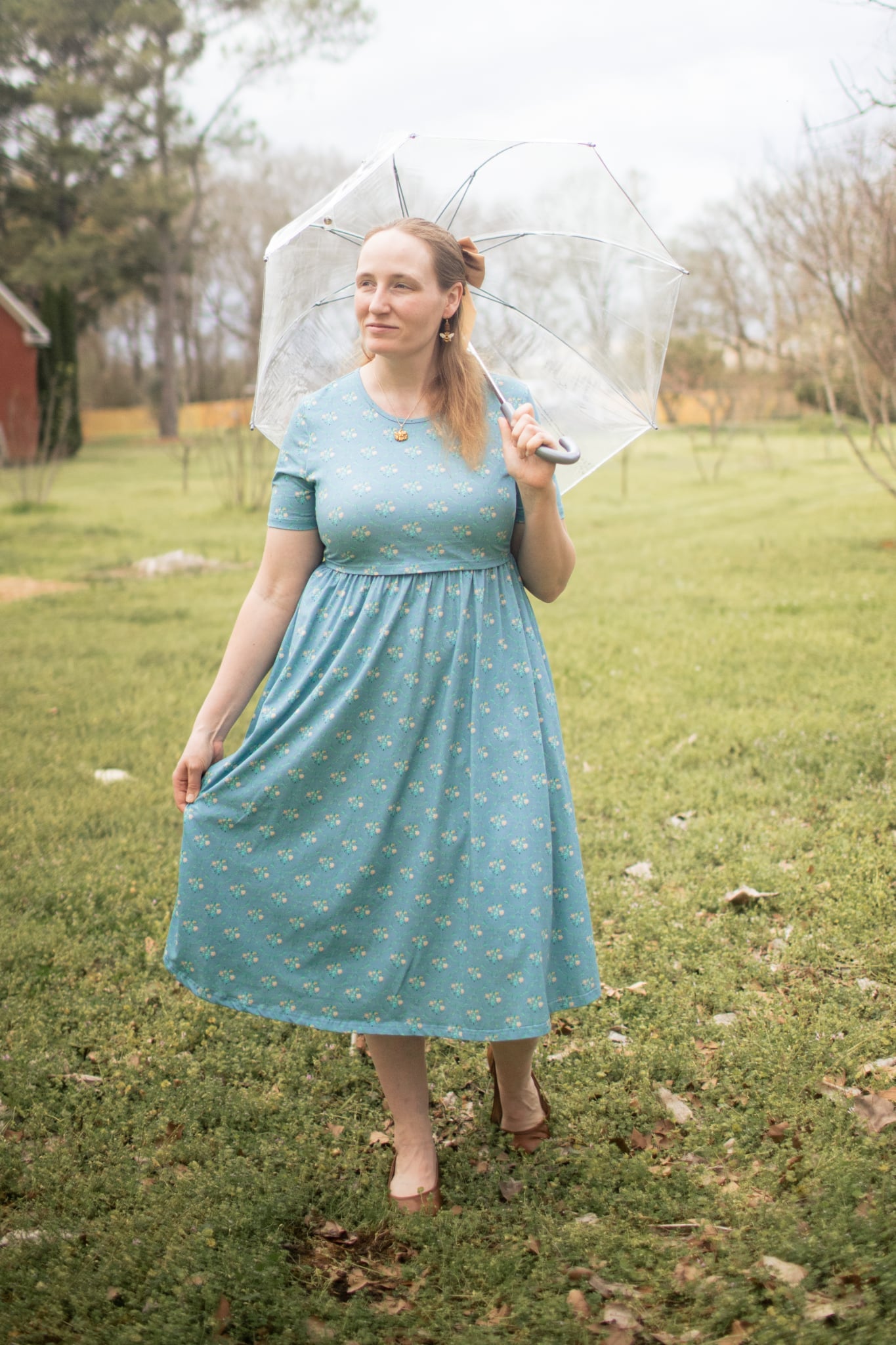 Vintage Blooms Cotton Dress