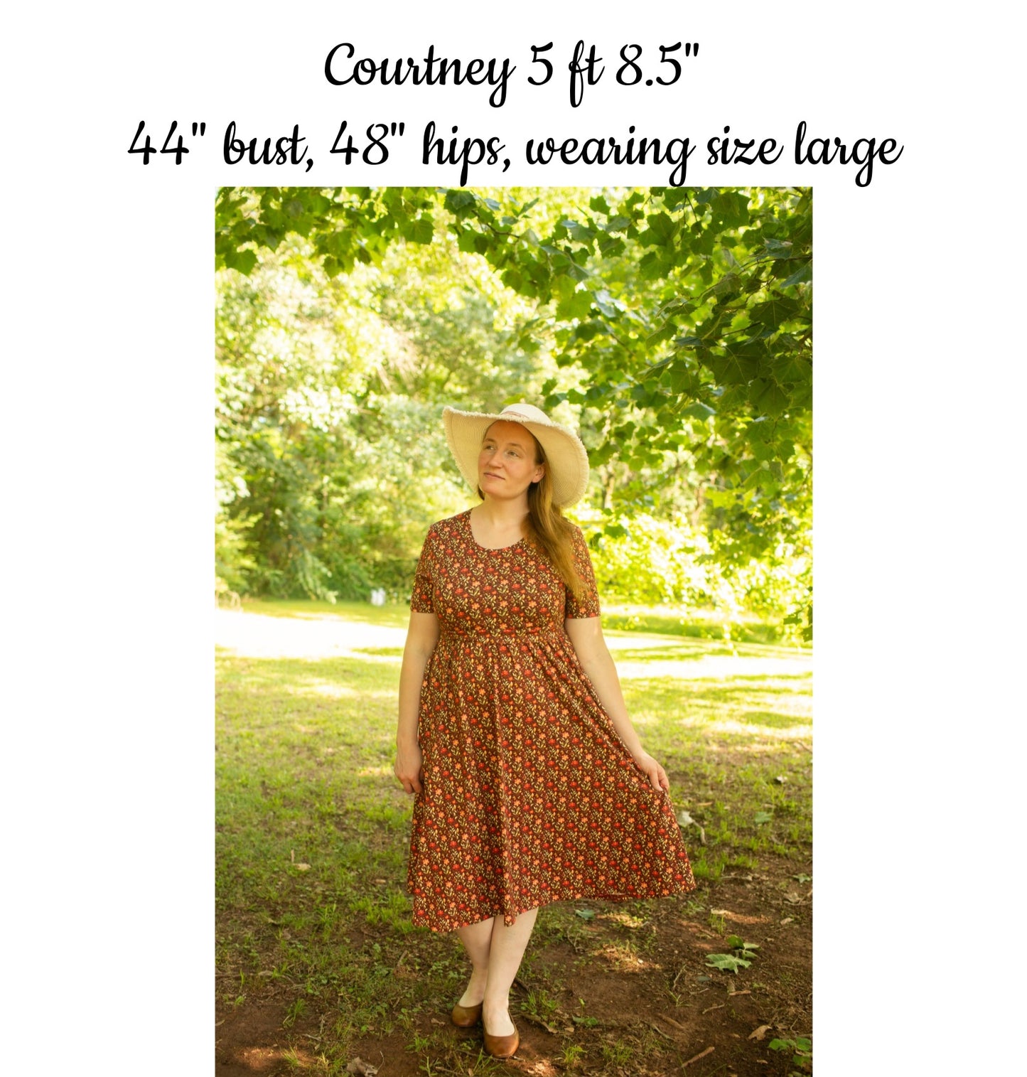 Pre-order "Daisy Blossoms"  Cotton Homestead Midi Dress