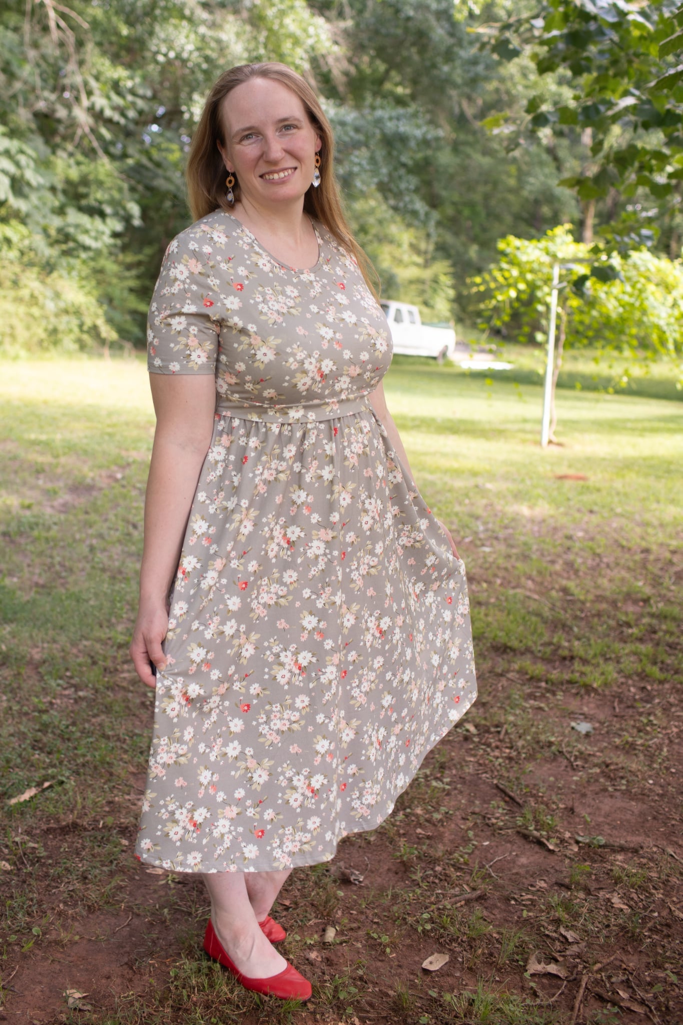 Pre-order "Delightful Daisy"  Cotton Homestead Midi Dress