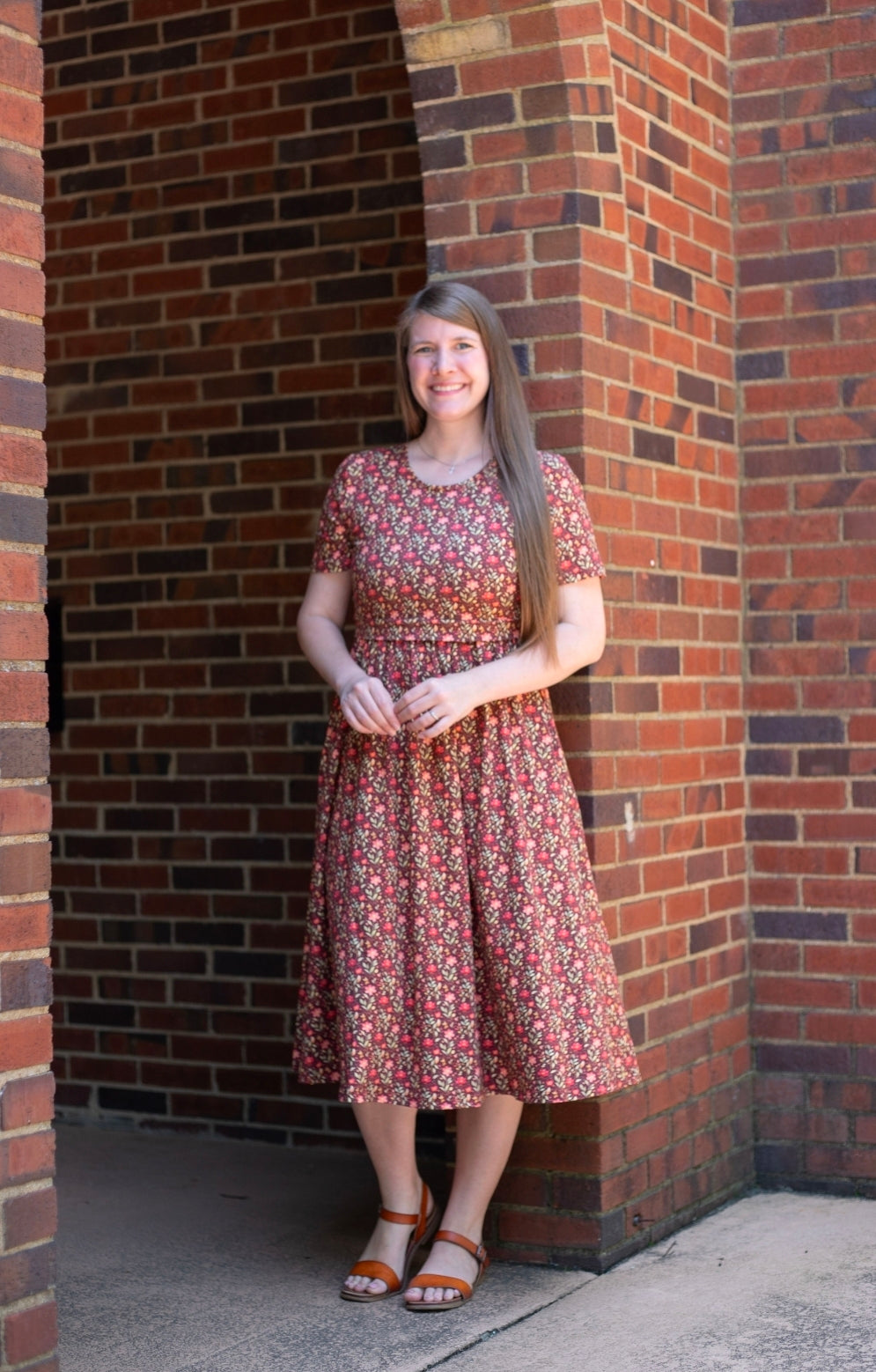 Pre-order "Daisy Blossoms"  Cotton Homestead Midi Dress