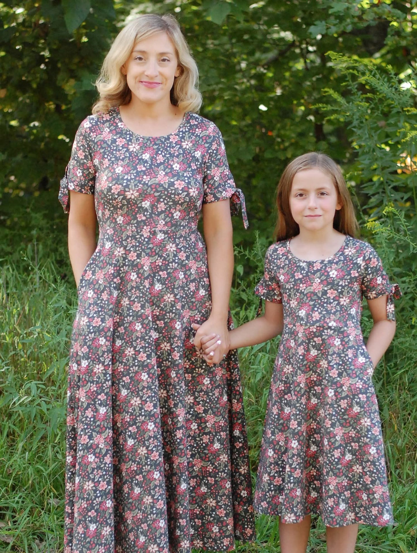 Pre-Order Merry Blooms Cotton Maxi Twirl Dress