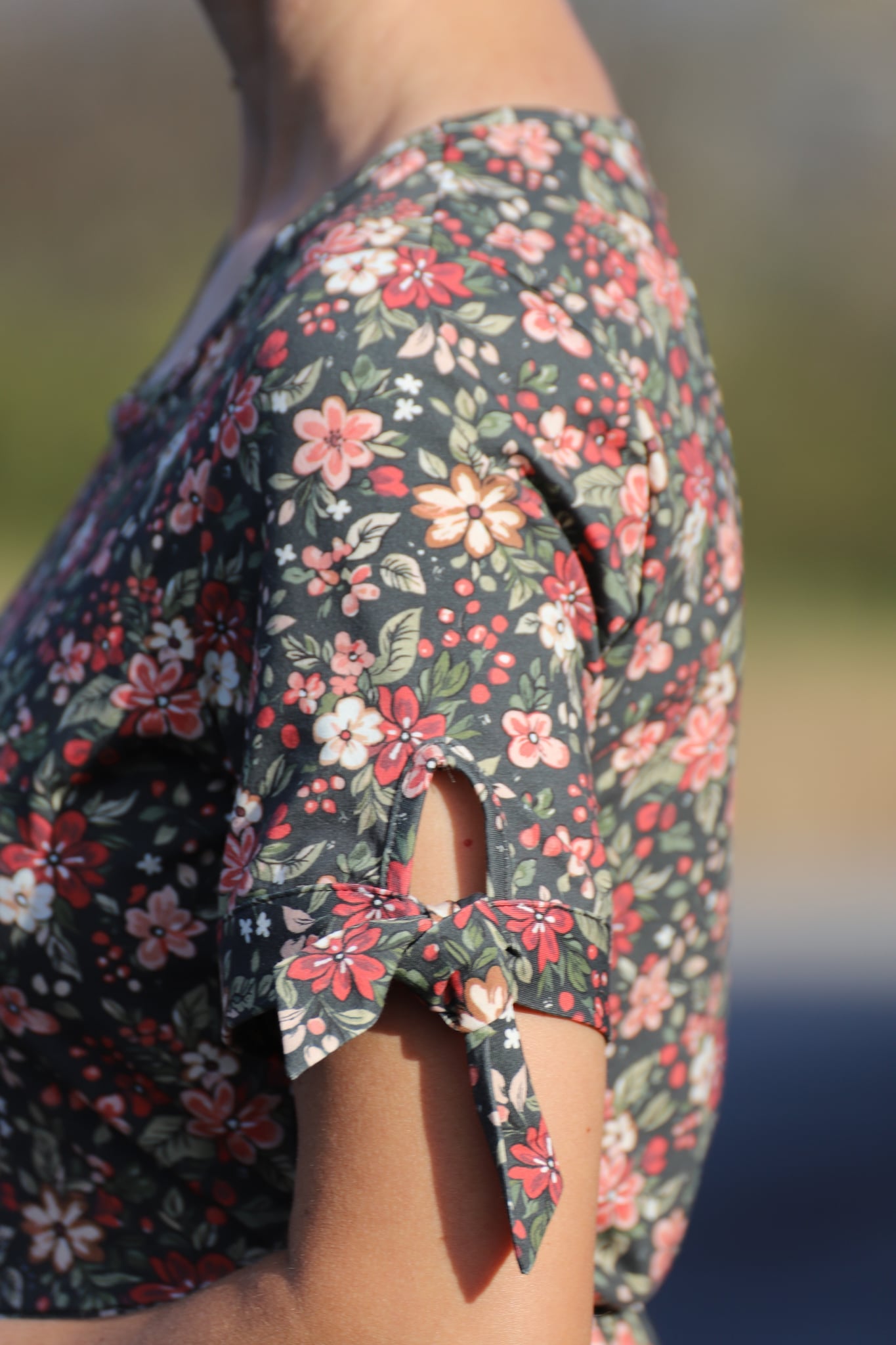 Merry Blooms Cotton Maxi Twirl Dress