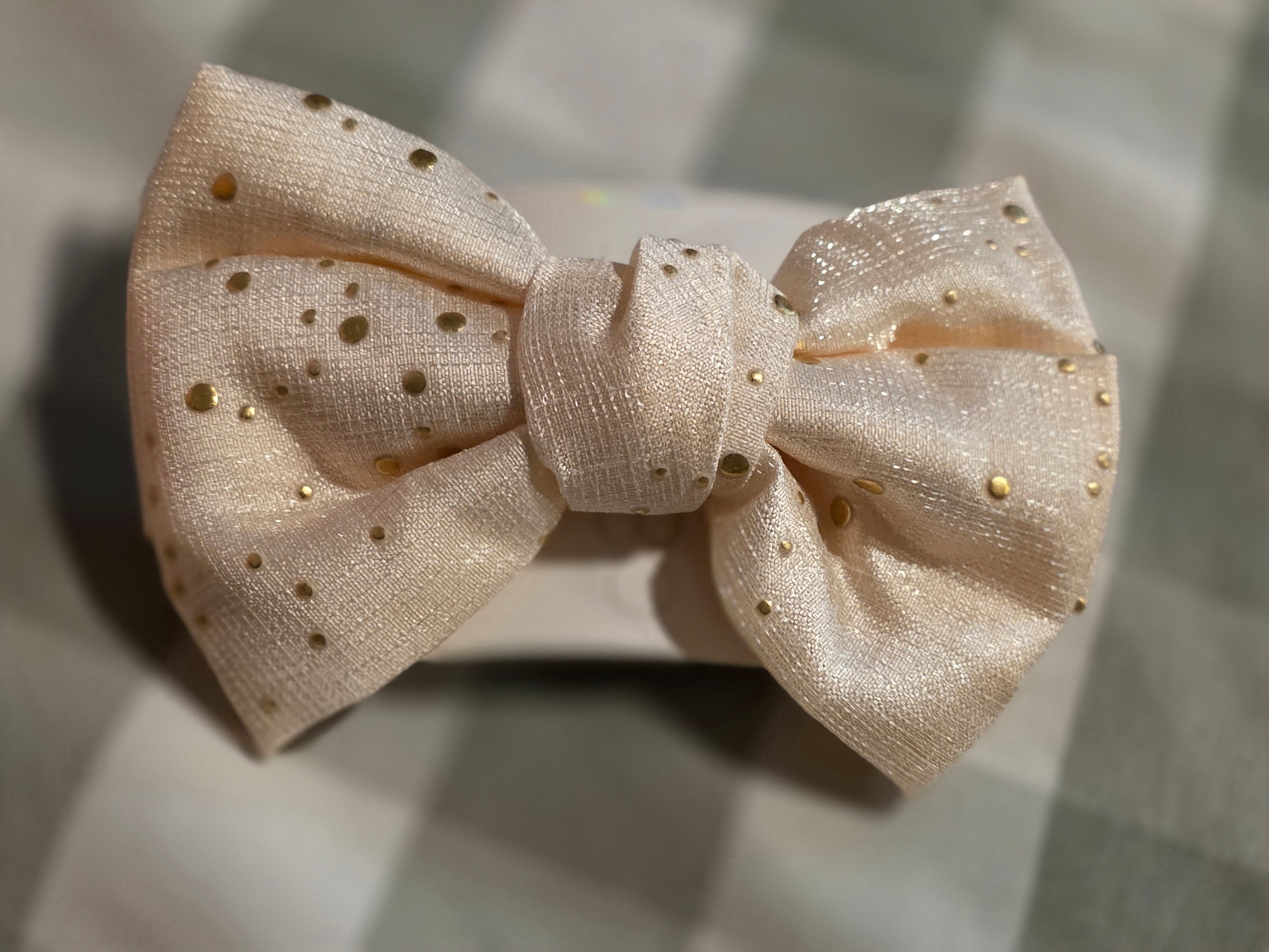5" Hair Bow in Cream