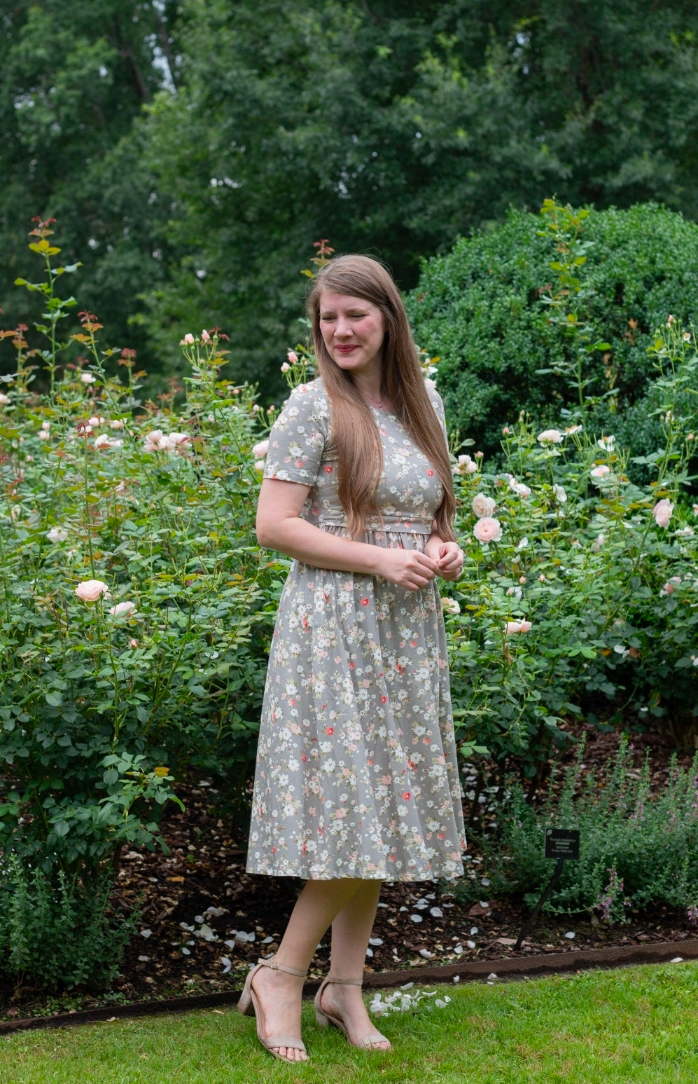 "Delightful Daisy"  Cotton Homestead Midi Dress