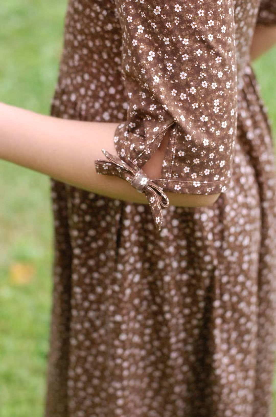 Pre-order Girls Autumn Daisies Cotton Tiered Dress