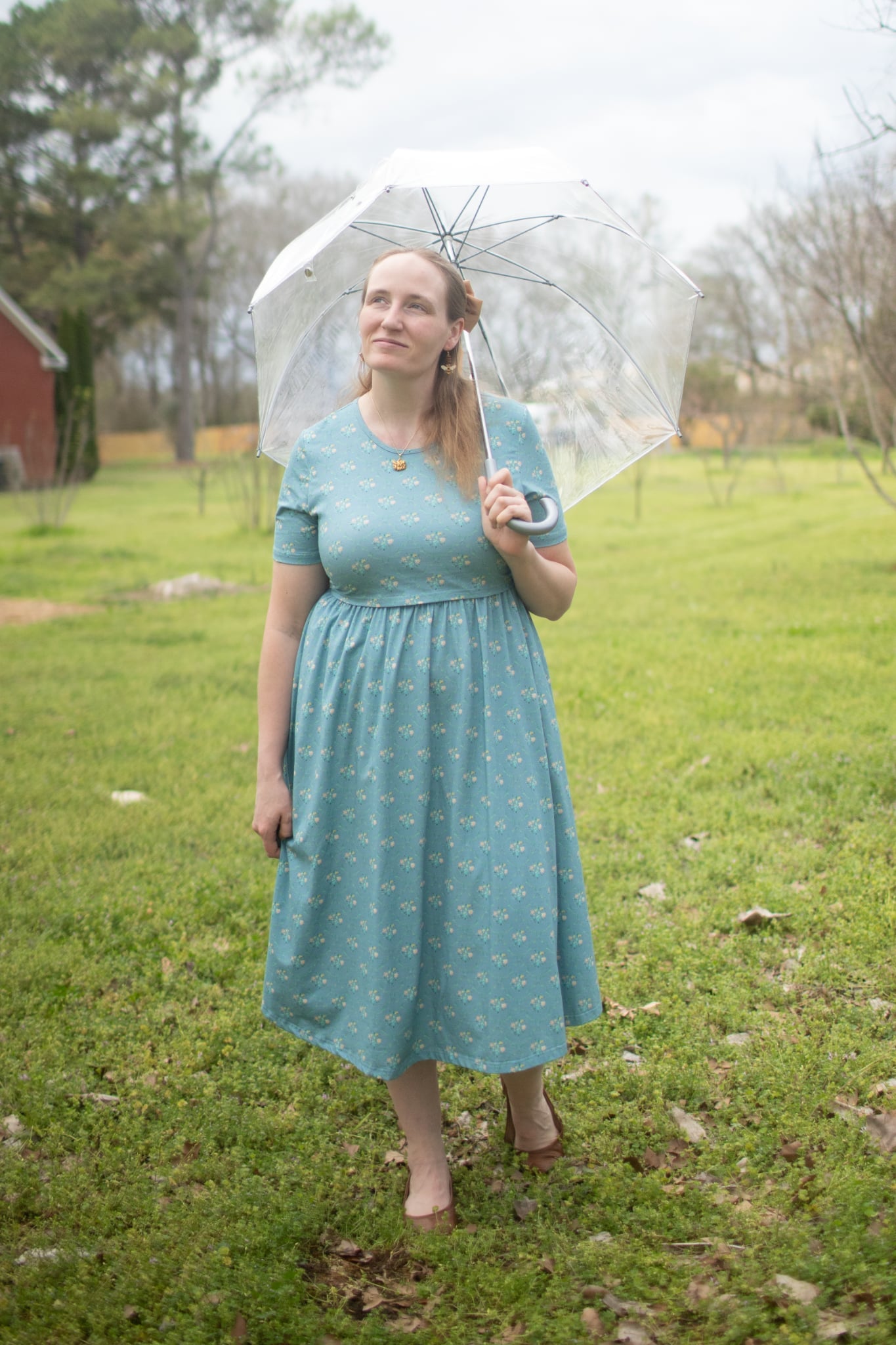 Vintage Blooms Cotton Dress
