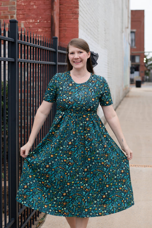 Cotton Fernwood Floral Homestead Nursing Friendly Dress