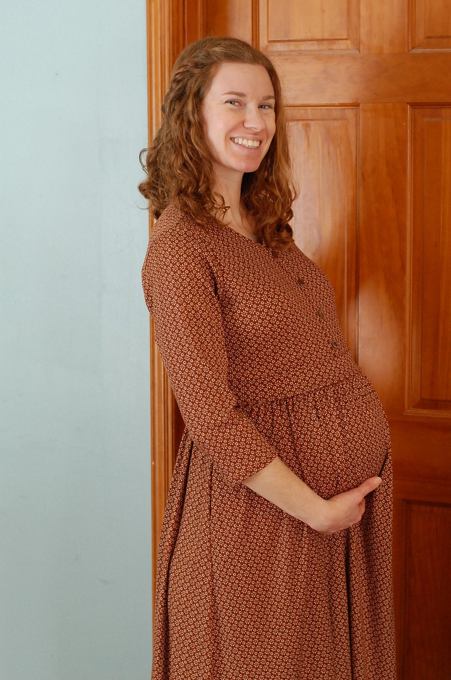 Simply Daisy Button Style Dress Nursing & Maternity Friendly